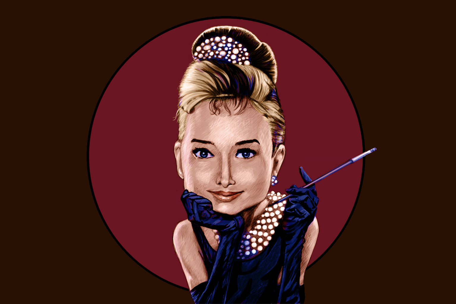 Audry Hepburn Characature
